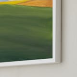 "September Hill" - Art Print in Rich Green by Stephanie Goos Johnson - Frame Close-up