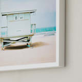 "8th Street Tower" - Art Print in Coastal Blue by Shannon Howard - Frame Close-up