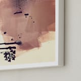 "There's A Lot Going On Underneath" - Art Print in mad mauve by Lauren Packard - Frame Close-up