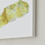 "Citrine" - Art Print in Lemon by Naomi Ernest - Frame Close-up