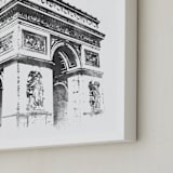 "Arc de Triomphe" - Art Print in Charcoal by Paul Berthelot - Frame Close-up