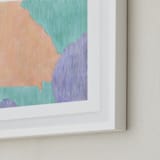 "Georgia in Paint" - Art Print in Georgia Peach by Denise Wong - Frame Close-up