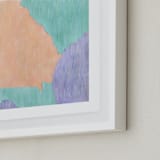 "Georgia in Paint" - Art Print in Georgia Peach by Denise Wong - Frame Close-up