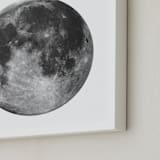 "La Luna" - Art Print in Light Grey by Keri Chubb - Frame Close-up