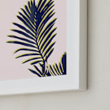 "Palm Study #2" - Art Print in blush by Cindy Lackey - Frame Close-up