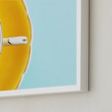 "A Necessary Luxury" - Art Print in Sunshine by Sheila Corcoran - Frame Close-up