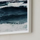 "Beautiful Unrest" - Art Print in Deep Blue by ALICIA BOCK - Frame Close-up