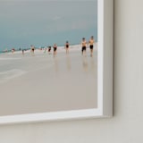 "White Sand" - Art Print in Light Blue by ALICIA BOCK - Frame Close-up