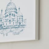 "Sacre Coeur" - Art Print in Ice by Paul Berthelot - Frame Close-up