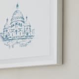 "Sacre Coeur" - Art Print in Ice by Paul Berthelot - Frame Close-up