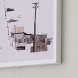 "Bodie Ghosttown" - Art Print in Bear Brown by Viktoria Eperjesi - Frame Close-up