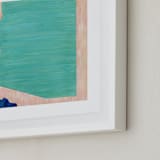 "Arizona in Paint" - Art Print in Arizona Turquoise by Denise Wong - Frame Close-up