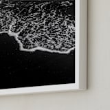 "Obsidian Tide 2" - Art Print in Obsidian by Kamala Nahas - Frame Close-up