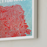 "Map of San Francisco" - Art Print in SoMa by Alex Elko Design - Frame Close-up