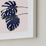 "Palm Study #3" - Art Print in blush by Cindy Lackey - Frame Close-up