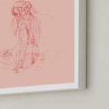 "vaporeux deux" - Art Print in blush by Ramnik Velji - Frame Close-up