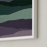 "cool shades" - Art Print in lavendar by Baumbirdy - Frame Close-up