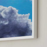 "Sky Suite 2" - Art Print in Sky Blue by Becky Kisabeth Gibbs - Frame Close-up