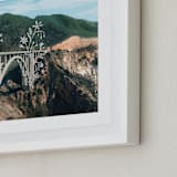 "Bixby Bridge Road Block" - Art Print in Hilltop Green by Danielle Kroll - Frame Close-up