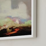 "HUNT" - Art Print in GREY by SETH SMITH - Frame Close-up