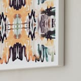 "ABSTRACT SOUND" - Art Print in peach by Tae Lee - Frame Close-up