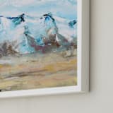 "Blue Mountain 1" - Art Print in Cobalt Blue by Laura Morris - Frame Close-up