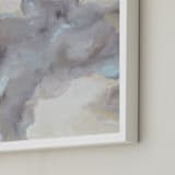 "Cloud View" - Art Print in Taupes, Greys and Blues by Owen Design Studio - Frame Close-up