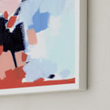 "Summer Socks" - Art Print in Peach  by Katie Craig - Frame Close-up