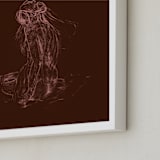 "vaporeux deux" - Art Print in coffee by Ramnik Velji - Frame Close-up