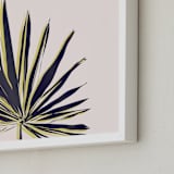 "Palm Study #1" - Art Print in blush by Cindy Lackey - Frame Close-up