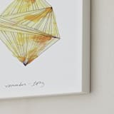 "November - Topaz" - Art Print in Topaz by Naomi Ernest - Frame Close-up