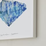 "September - Sapphire" - Art Print in Sapphire by Naomi Ernest - Frame Close-up