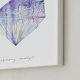 "February - Amethyst" - Art Print in Amethyst by Naomi Ernest - Frame Close-up