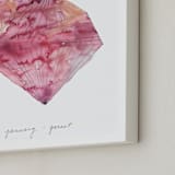 "January - Garnet" - Art Print in Garnet by Naomi Ernest - Frame Close-up
