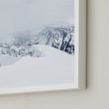"Targhee Ridge" - Art Print in Fog by Gaucho Works - Frame Close-up