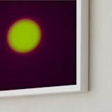 "Sun in the dust. Variations 46" - Art Print in Lemon by Arash Fattahi Acosta - Frame Close-up