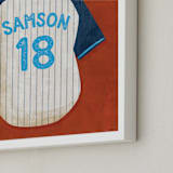 "Dinger Collection 3" - Personalized Art Print in Rust by Kamala Nahas - Frame Close-up