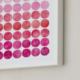"Circles" - Art Print in Pinks by Christine Copeland - Frame Close-up