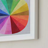 "Color Wheel" - Art Print in Light Grey by melanie mikecz - Frame Close-up