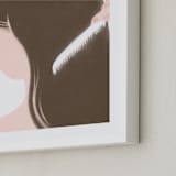 "Morning" - Art Print in Peaches and Cream by Selina Su - Frame Close-up