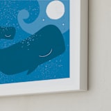"midnight splash" - Art Print in ocean by Angela Thompson - Frame Close-up