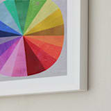 "Color Wheel" - Art Print in Light Grey by melanie mikecz - Frame Close-up