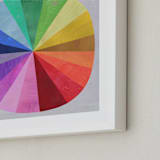 "Color Wheel" - Art Print in Light Grey by melanie mikecz - Frame Close-up