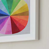 "Color Wheel" - Art Print in Light Grey by melanie mikecz - Frame Close-up