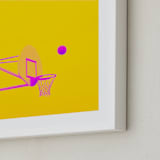 "Court Pop 3" - Art Print in Sugar Rush by Tania Medeiros - Frame Close-up