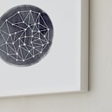"Constellation" - Art Print in Midnight by Annie Clark - Frame Close-up