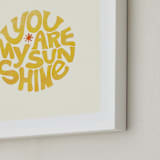 "Forever Sunshine" - Art Print in Sunflower by Carrie ONeal - Frame Close-up