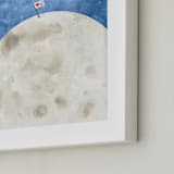 "Moon And Back" - Art Print in Midnight by Lindsay Megahed - Frame Close-up