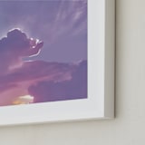 "Starburst Sky" - Art Print in lavender sky by Melissa Agular - Frame Close-up