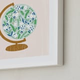 "Global Flor" - Art Print in mountain meadow by Marabou Design - Frame Close-up